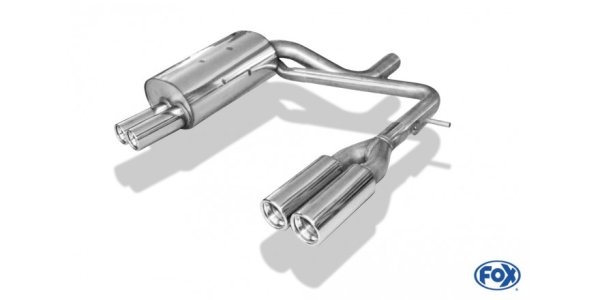 FOX final silencer exit right/left double flow - 2x76 Typ 13 right/left - Volvo XC90 I