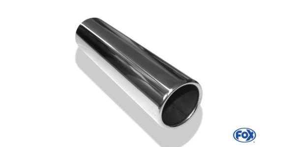 FOX welding tailpipe Typ 12 Ø 80 mm / length: 300 mm - around / rolled up / straight / without absorbers