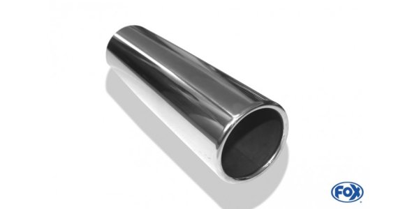 FOX welding tailpipe Typ 12 Ø 90 mm / length: 300 mm - around / rolled up / straight / without absorbers