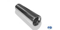 FOX welding tailpipe Typ 13 Ø 80 mm / length: 300 mm - around / rolled up / straight / with Absorber