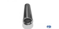 FOX welding tailpipe Typ 13 Ø 80 mm / length: 300 mm - around / rolled up / straight / with Absorber