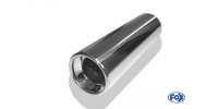 FOX welding tailpipe Typ 13 Ø 90 mm / length: 300 mm - around / rolled up / straight / with Absorber