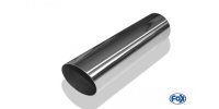 FOX welding tailpipe Typ 14 Ø 76 mm / length: 300 mm - around / unrolled up / 15° beveled / without absorbers