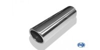 FOX welding tailpipe Typ 16 Ø 76 mm / length: 300 mm - around / rolled up / 15° beveled / without absorbers