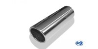 FOX welding tailpipe Typ 16 Ø 90 mm / length: 300 mm - around / rolled up / 15° beveled / without absorbers