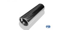 FOX welding tailpipe Typ 17 Ø 80 mm / length: 300 mm - around / rolled up / 15° beveled / with Absorber