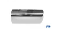 FOX welding tailpipe Typ 17 Ø 100 mm / length: 300 mm - around / rolled up / 15° beveled / with Absorber