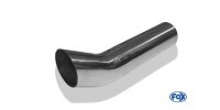 FOX welding tailpipe Typ 18 Ø 63 mm / length: 300 mm - around / unrolled up / FOX-Design / without absorbers