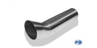 FOX welding tailpipe Typ 18 Ø 70 mm / length: 300 mm - around / unrolled up / FOX-Design / without absorbers