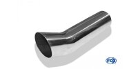 FOX welding tailpipe Typ 18 Ø 76 mm / length: 300 mm - around / unrolled up / FOX-Design / without absorbers