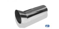 FOX welding tailpipe Typ 18 Ø 90 mm / length: 300 mm - around / unrolled up / FOX-Design / without absorbers