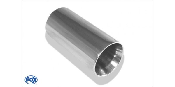 FOX welding tailpipe Typ 24 Ø 100 mm / length: 300 mm - around / unrolled up / with Type-B inserts
