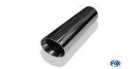 FOX welding tailpipe Typ 25 Ø 76 mm / length: 300 mm - around / unrolled up / beveled / with Type-B inserts