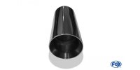 FOX welding tailpipe Typ 25 Ø 100 mm / length: 300 mm - around / unrolled up / beveled / with Type-B inserts