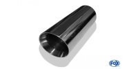 FOX welding tailpipe Typ 25 Ø 100 mm / length: 300 mm - around / unrolled up / beveled / with Type-B inserts