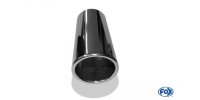 FOX welding tailpipe Typ 32 88x74 mm / length: 300 mm - oval / rolled up / 16° beveled / without absorbers