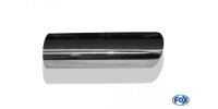 FOX welding tailpipe Typ 32 115x85 mm / length: 300 mm - oval / rolled up / 25° beveled / without absorbers