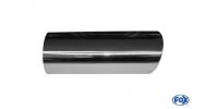 FOX welding tailpipe Typ 33 129x106 mm / length: 300 mm - oval / rolled up / 19° beveled / with Absorber