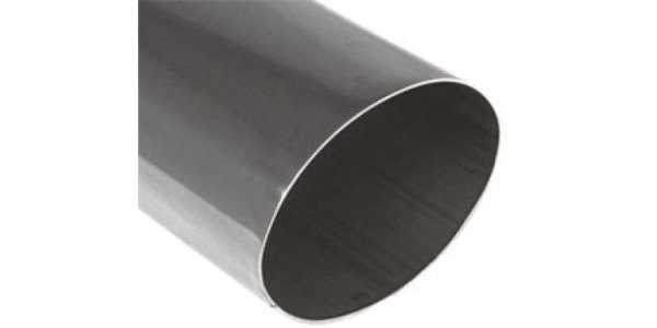 FOX welding tailpipe Typ 34 115x85 mm / length: 300 mm - oval / unrolled up / straight / without absorbers