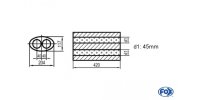 FOX Uni-Silencer oval double flow - completion 525...