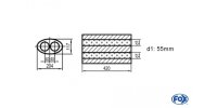 FOX Uni-Silencer oval double flow - completion 525...