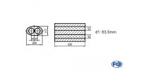 FOX Uni-Silencer oval double flow - completion 525...