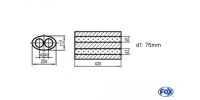 FOX Uni-Silencer oval double flow - completion 525...