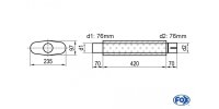 FOX Uni-Silencer oval with Nozzle - completion 558...