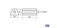 FOX Uni-Silencer Trapezoid w/o Nozzle - completion 644...