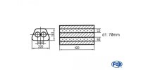 FOX Uni-Silencer Trapezoid double flow - completion 644...