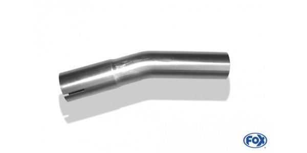 FOX Uni-pipe elbow 15° widened - d1Ø 45mm leg length L1: ca. 75mm - Radius: 54mm