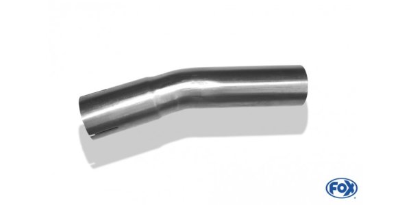 FOX Uni-pipe elbow 15° widened - d1Ø 50mm leg length L1: ca. 120mm - Radius: 66mm