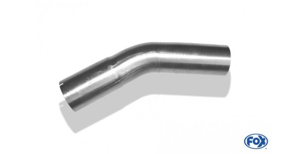 FOX Uni-pipe elbow 30° widened - d1Ø 50mm leg length L1: ca. 120mm - Radius: 66mm