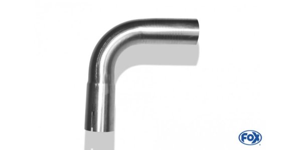 FOX Uni-pipe elbow 90° widened - d1Ø 50mm leg length L1: ca. 85mm - Radius: 66mm