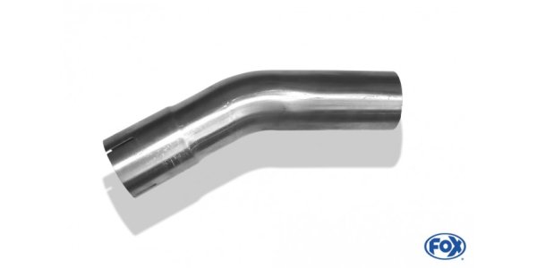 FOX Uni-pipe elbow 30° widened - d1Ø 70mm leg length L1: ca. 110mm - Radius: 105mm