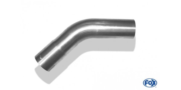 FOX Uni-pipe elbow 45° widened - d1Ø 70mm leg length L1: ca. 110mm - Radius: 105mm