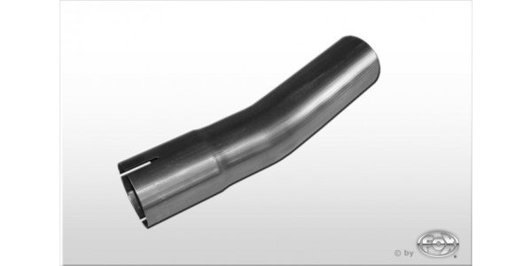 FOX Uni-pipe elbow 15° widened - d1Ø 76mm leg length L1: ca. 115mm - Radius: 114mm