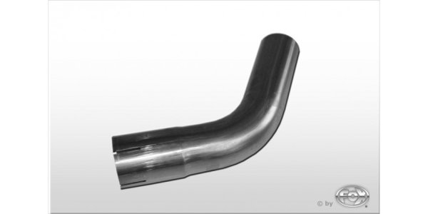 FOX Uni-pipe elbow 60° widened - d1Ø 76mm leg length L1: ca. 115mm - Radius: 114mm