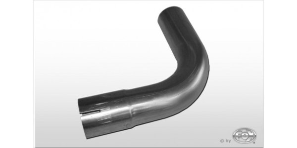 FOX Uni-pipe elbow 90° widened - d1Ø 76mm leg length L1: ca. 115mm - Radius: 114mm