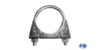 FOX U-bracket clamp mild steel - Ø 42mm