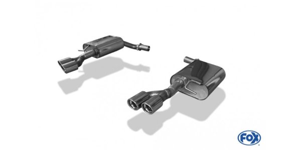 FOX Endschalldämpfer rechts/links - 2x76 Typ 17 rechts/links - Audi A6 4F