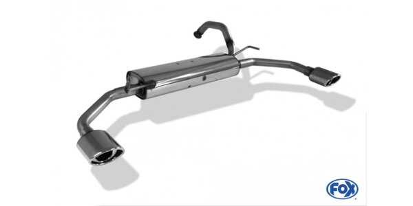 FOX Endschalldämpfer 106x71 Typ 33 - Citroen C1 / Toyota Aygo