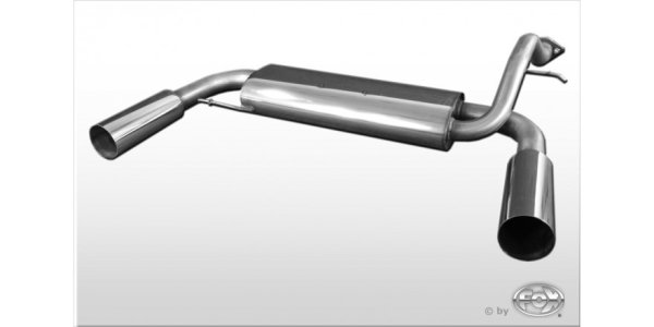 FOX Endschalldämpfer quer Ausgang rechts/links - 1x90 Typ 10 rechts/links - Honda Civic IV