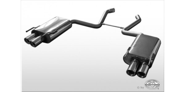 FOX Endschalldämpfer 2x80 Typ 17 - Mercedes S-Klasse W221 Diesel