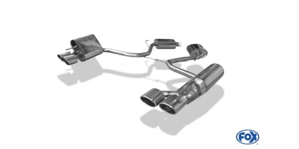 FOX Final Silencer 2x115x85 Typ 32 - Mercedes SL 230