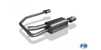 FOX Final Silencer exit Ø63,5mm 135x80 Typ 53 - Opel Astra G Coupe/Cabrio