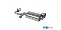 FOX Final Silencer across exit 1x90 Typ 13 - Subaru Justy II for Models with painted bumper
