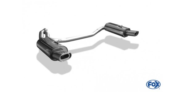 FOX final silencer exit right/left - 135x80 Typ 53 right/left - Volvo C70 I Coupe/Cabrio