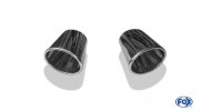 FOX welding tailpipe Typ 38 - right & left 115x85 mm / length: 240 mm - oval - 1x sideways right and 1x sideways links, such as beveled downwards / rolled up / without absorbers