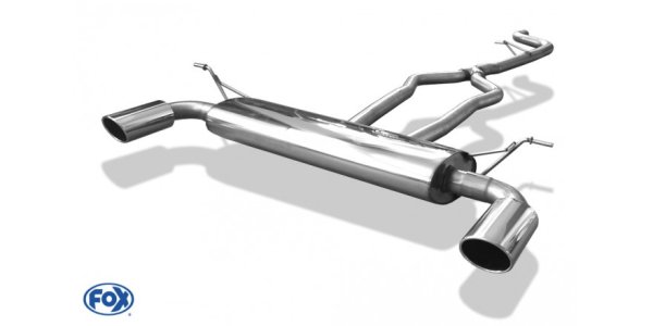 FOX Endschalldämpfer Ausgang rechts/links - 129x106 Typ 32 rechts/links - Audi Q7 3,0L TDI